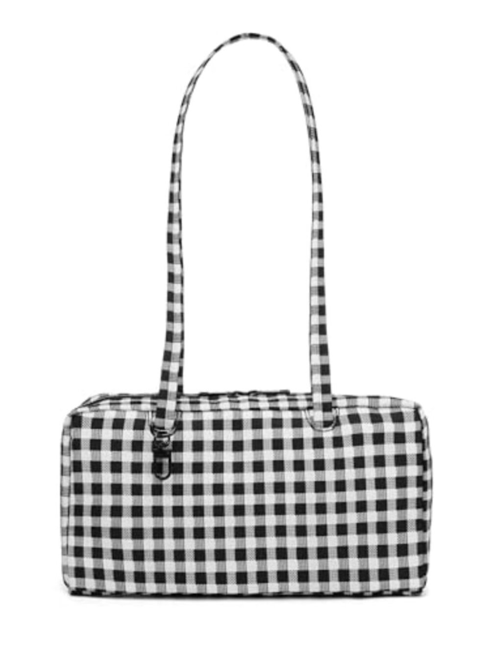 Lightweight Nylon Bowler Bag East-West Shoulder Tote